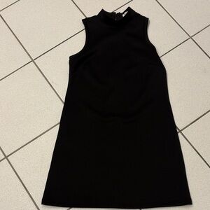 BCBGeneration Black Sleeveless Mock Neck Mini Dress